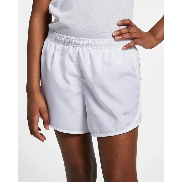 Nike Tempo Big Kids Girl's Dri-FIT Running Shorts White Size XL 848196-102 - Picture 3 of 5